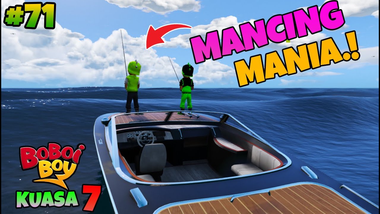 GTA 5 MOD BOBOIBOY DAUN DAN DURI MANCING DI TENGAH LAUT