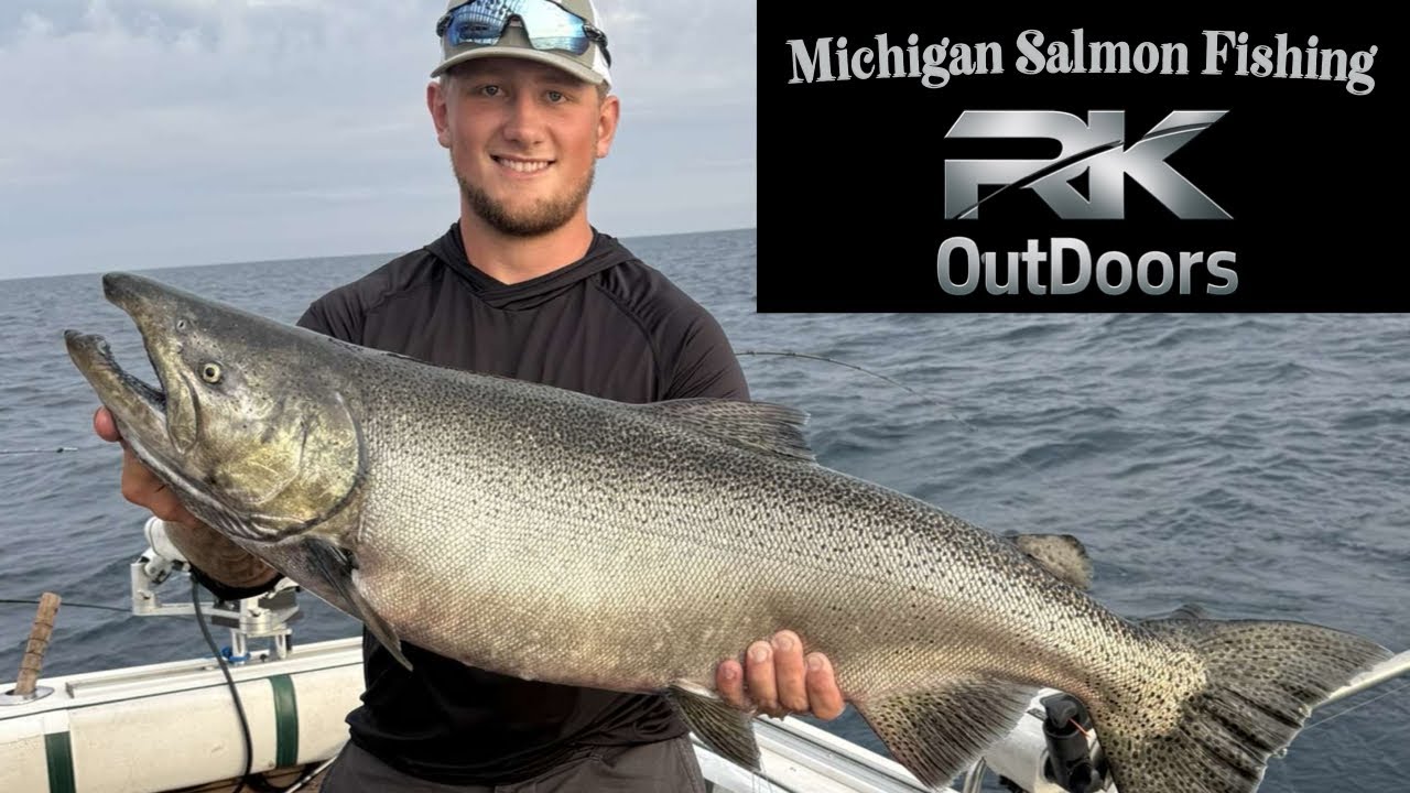 Lake Michigan Salmon Fishing (Non-Stop Action)
