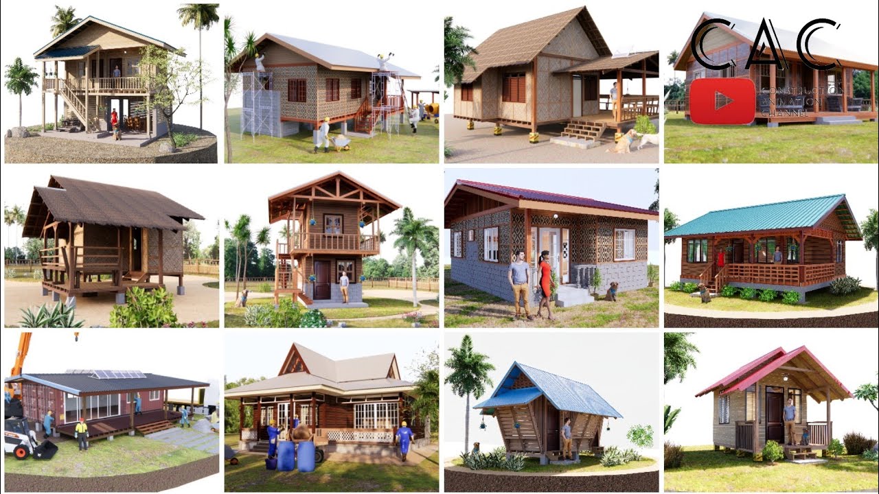 Simple Tropical Farmhouse and Bahay Kubo Compilation Part 4