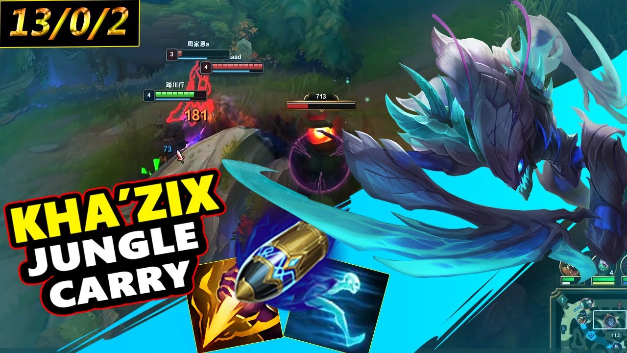 RANK 1 KHAZIX CN - QIUYI KHA'ZIX JUNGLE VS KAYN | CN MASTER