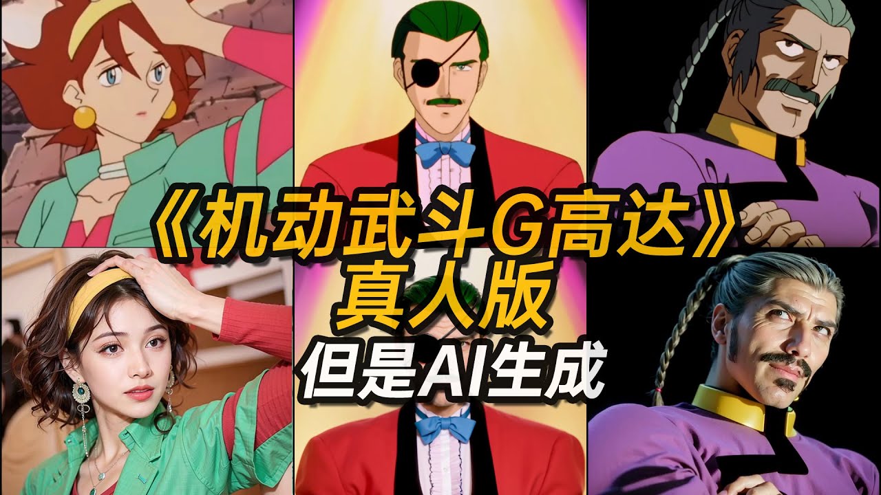 実写版【機動武闘伝Gガンダム】Mobile Fighter G Gundam real person Made by AI 《G高达》真人版【但是AI生成]机动武斗传G高达 的角色现实生活中会长啥样