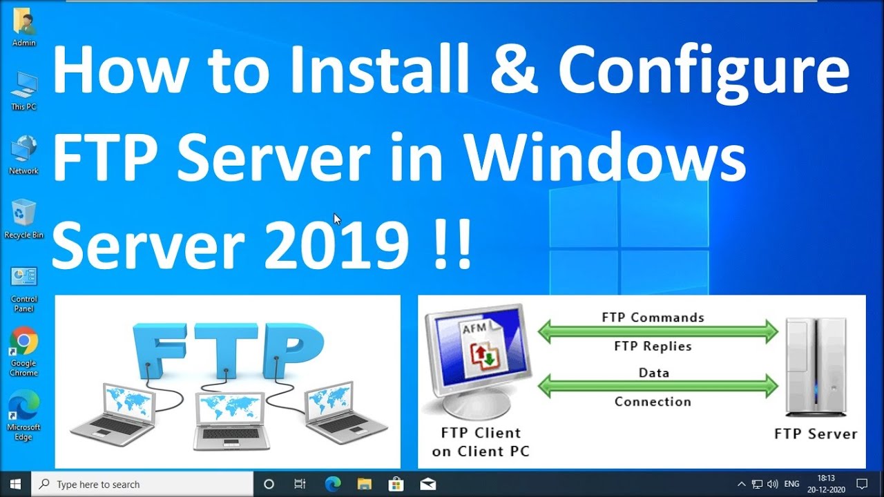 Как установить и настроить FTP-сервер на Windows Server 2019? (Пошагово)