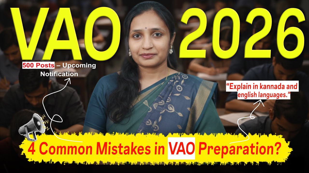 VAO 2026 | 4 Common Mistakes in VAO Preparation | 500 Posts | Upcoming Notification