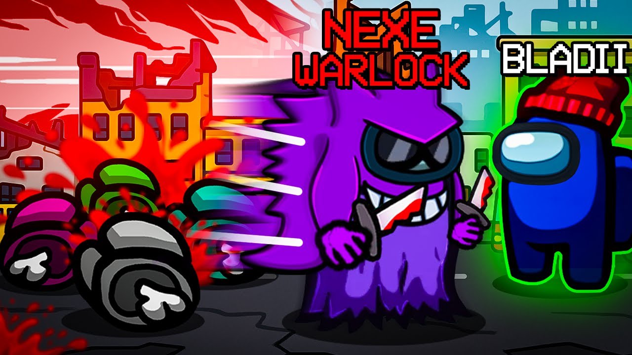 NEXE na MOICH OCZACH robi TOTALNĄ MASAKRĘ jako WARLOCK... *Ale ja Mam Tarczę i Patrzę* w AMONG US!!!