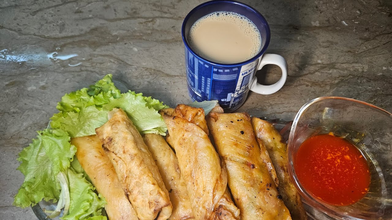Quick and easy chinese spring roll Recipe by Desi Masala