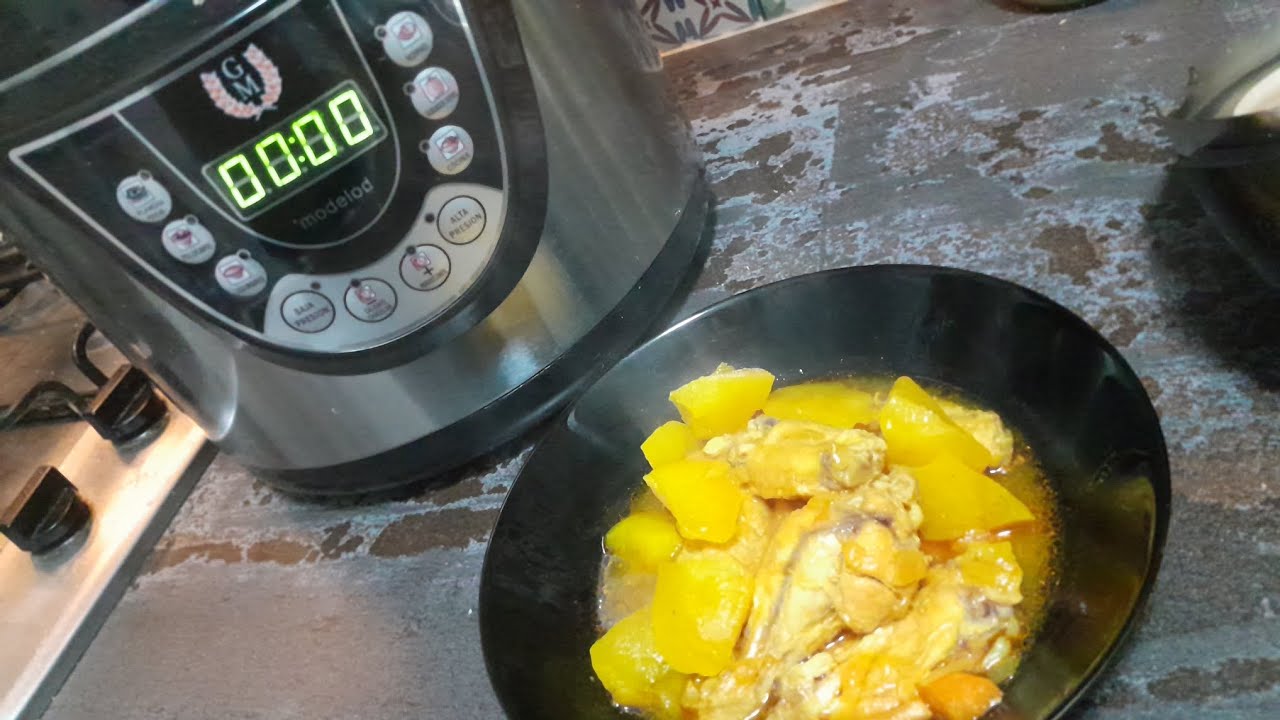 Guisado de alitas de pollo en olla rápida 
