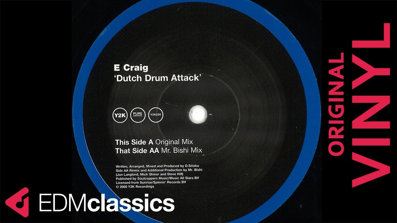 E-Craig - Dutch Drum Attack (Mr Bishi Remix) (2000) - VINYL