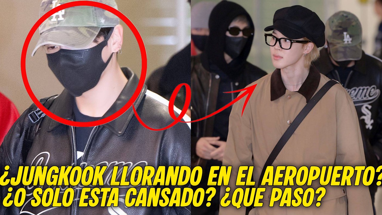 JIKOOK: JUNGKOOK СЕГОДНЯ ПЛАКАЛ В АЭРОПОРТУ? ИЗ-ЗА JIMIN? ИЛИ ОН ПРОСТО УСТАЛ?