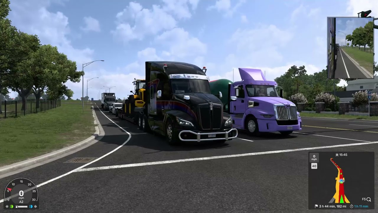 American Truck Simulator　ボーモント～モンロー 323mile