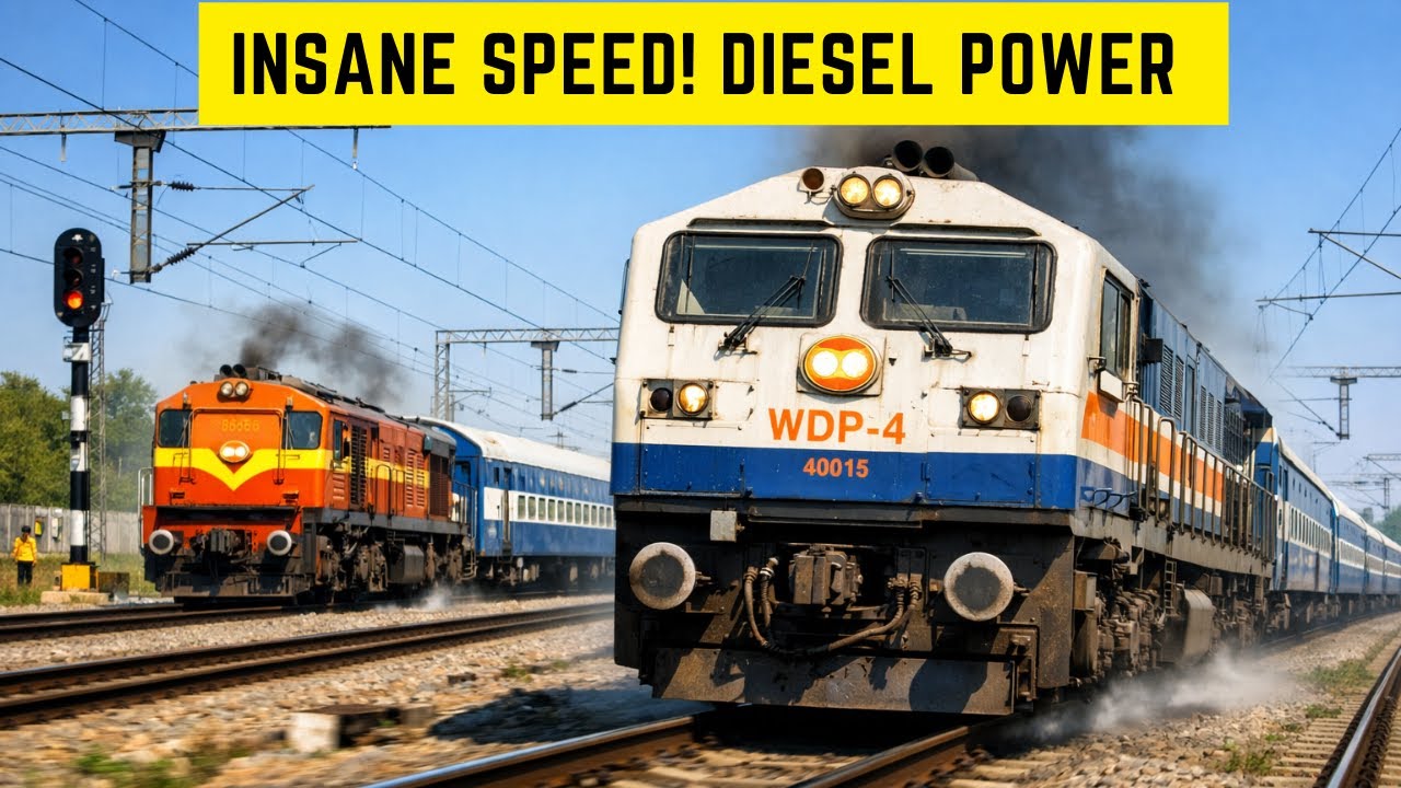 INSANE SPEED! Indian Railways Diesel Passenger Trains Compilation