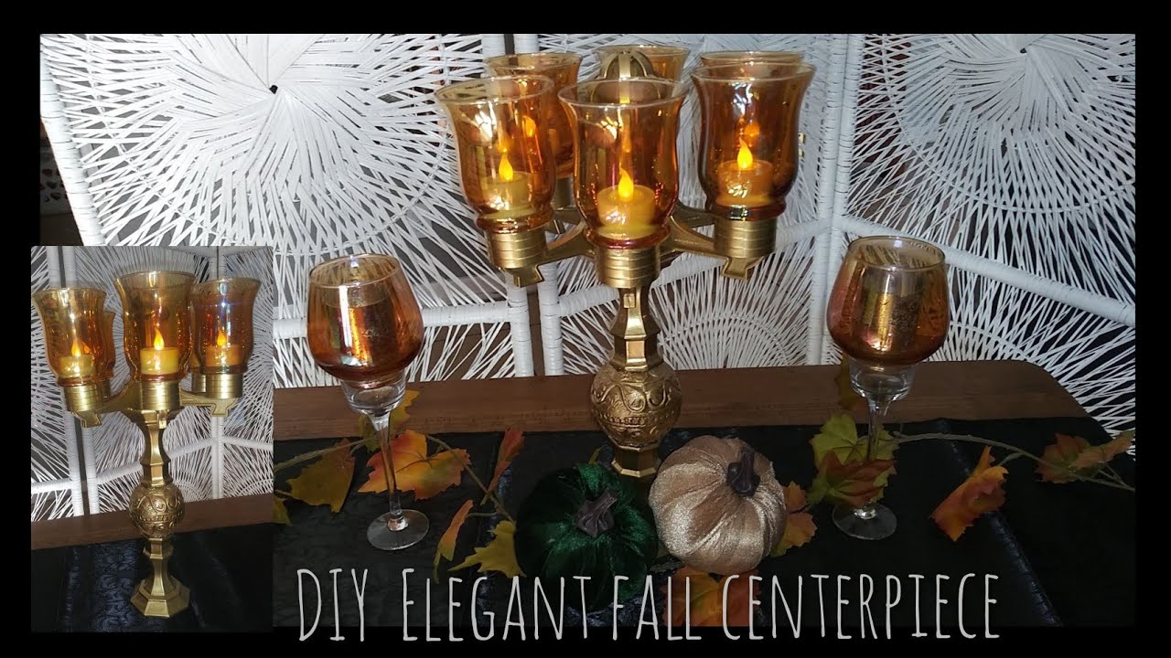 dollar tree elegant diy wedding centerpiece ⚫ dollar tree glam fall centerpiece⚫