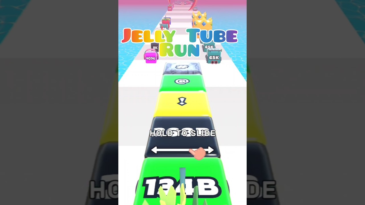 Jelly Tube Run 2048 😱 Unseen Incident Happened! | Shocking 2048 Moment #shorts