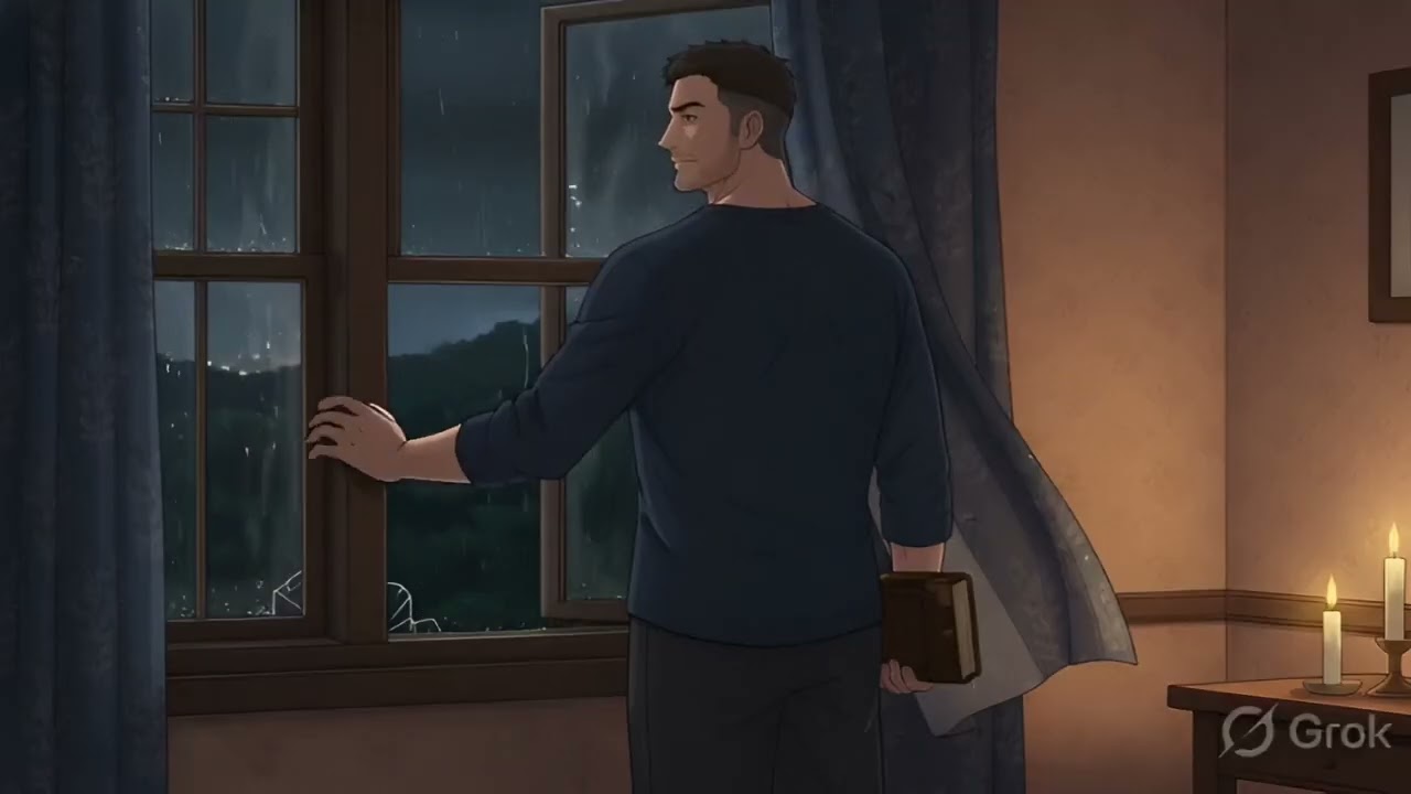  Rainy Night on the Hilltop | The Phillips Family Bedtime Routine | Ghibli ASMR