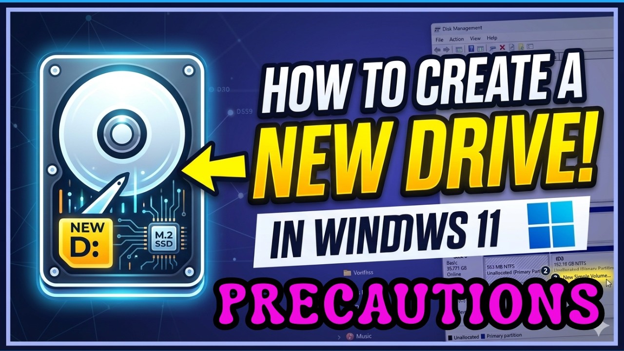Create New Drive in The Existing Drive Windows 11