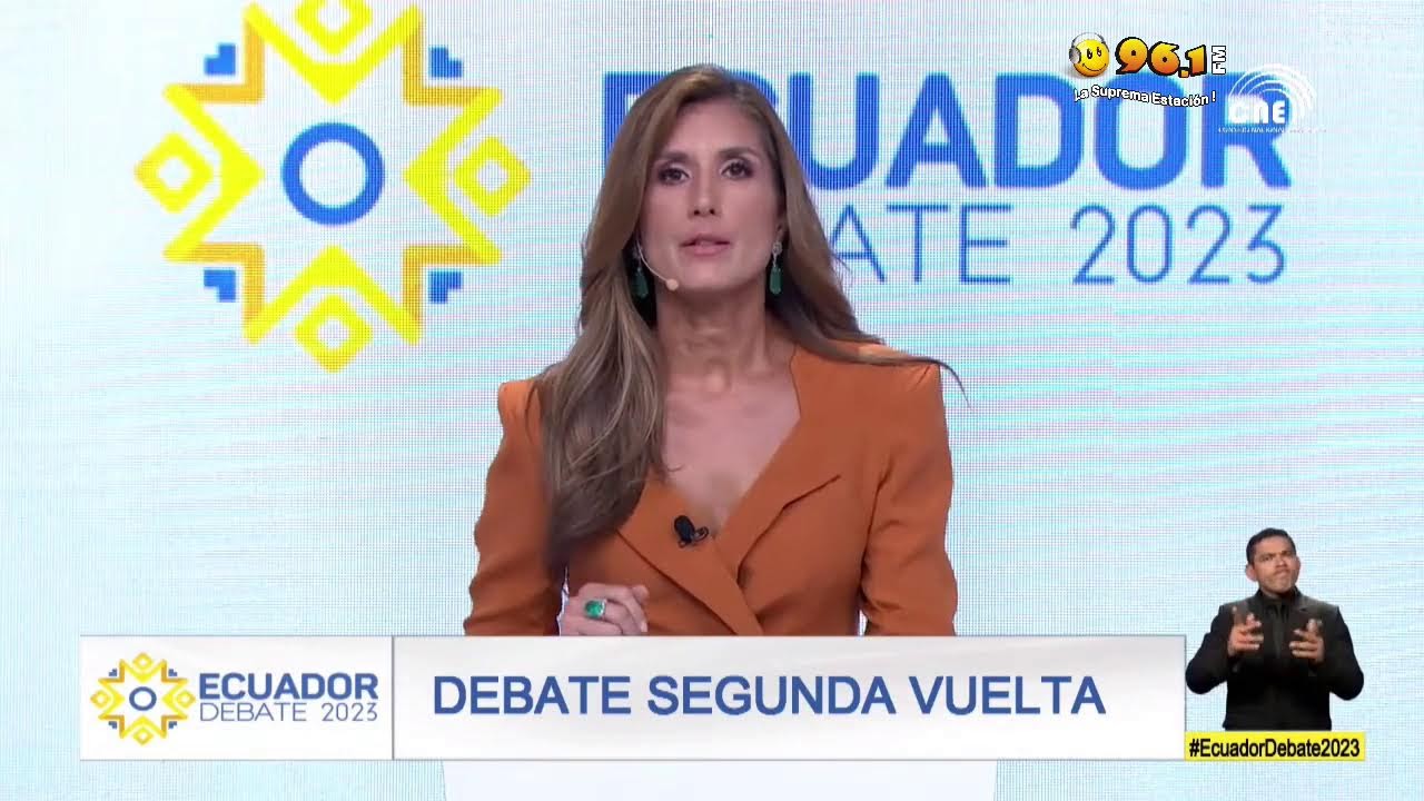 Ecuador Debate 2023 Segunda Vuelta - Debate Presidencial