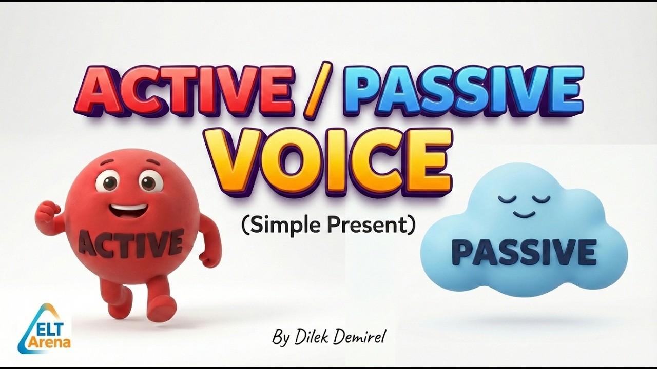 Активный/пассивный залог (настоящее простое время) Цифровой рассказ