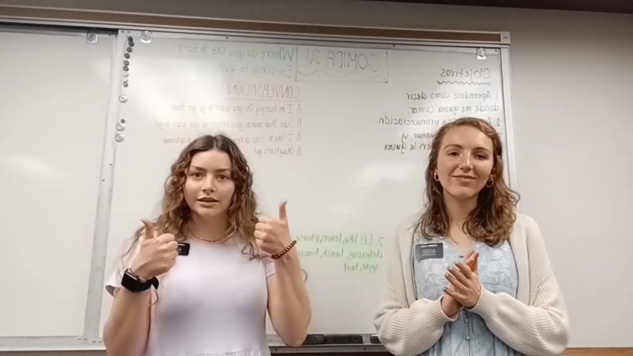 HERMANAS Aprende Clase de Inglés con Gringos COMIDA hablan Español Iglesia de Jesucristo Mormones