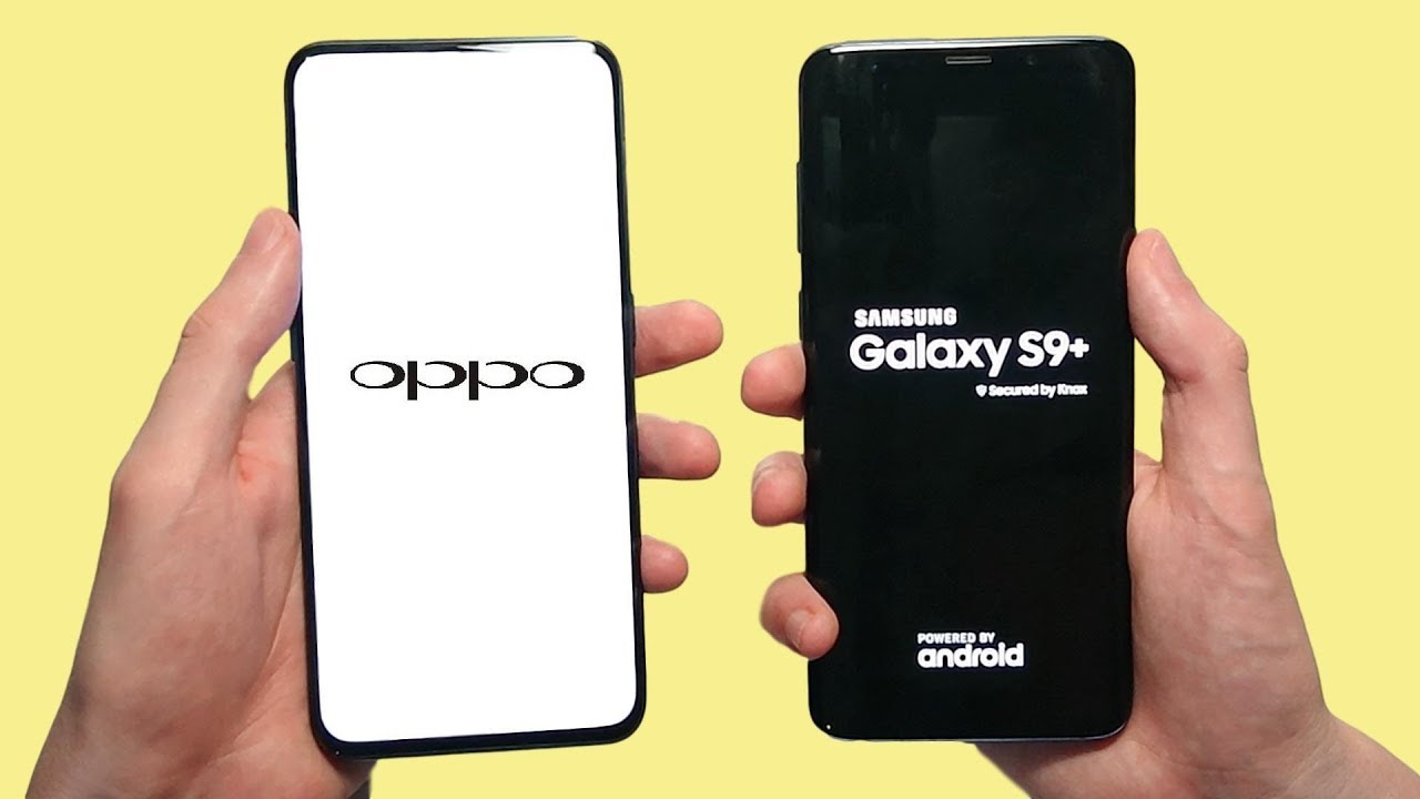 Oppo Find X vs Samsung Galaxy S9 Plus Speed Test, Speakers & Camera Test!