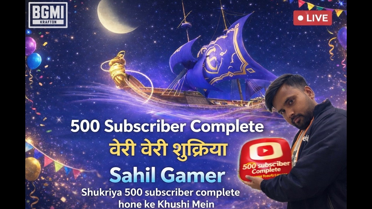 bgmi new mode 500 subscriber complete Shukri @BattlegroundsMobile_IN @sahilgamergsx