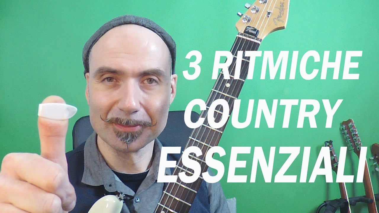 Lezioni di chitarra. 3 Ritmiche essenziali per il suonare Country. 3 Must know Country Rhythm.