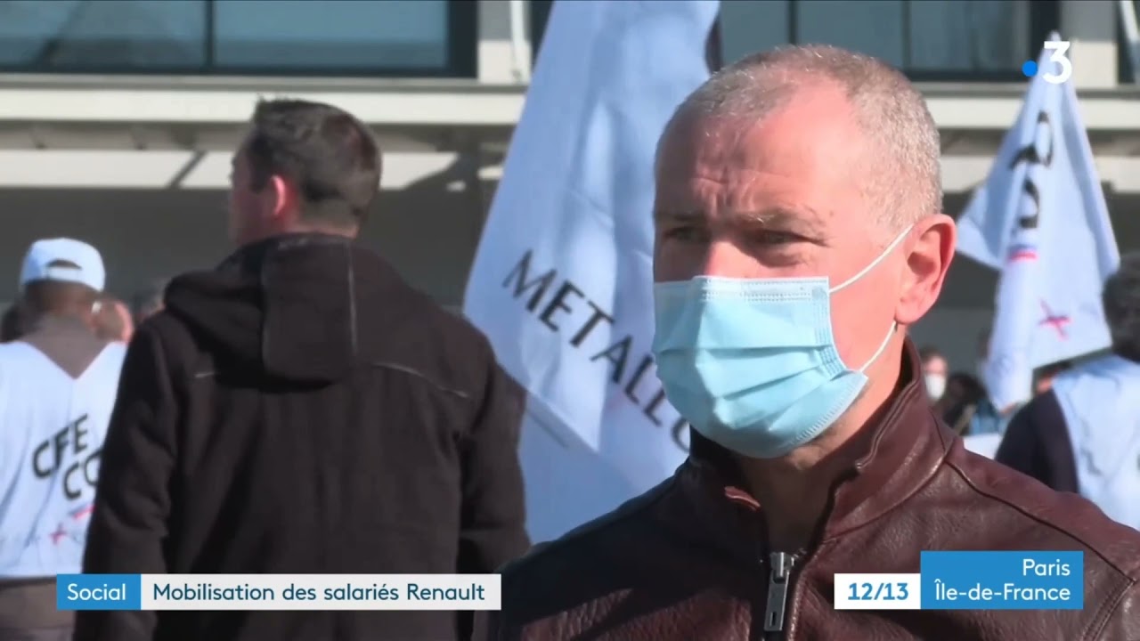 Reportage RENAULT Lardy - 12/13 France3 Paris IDF - 30/03/2021