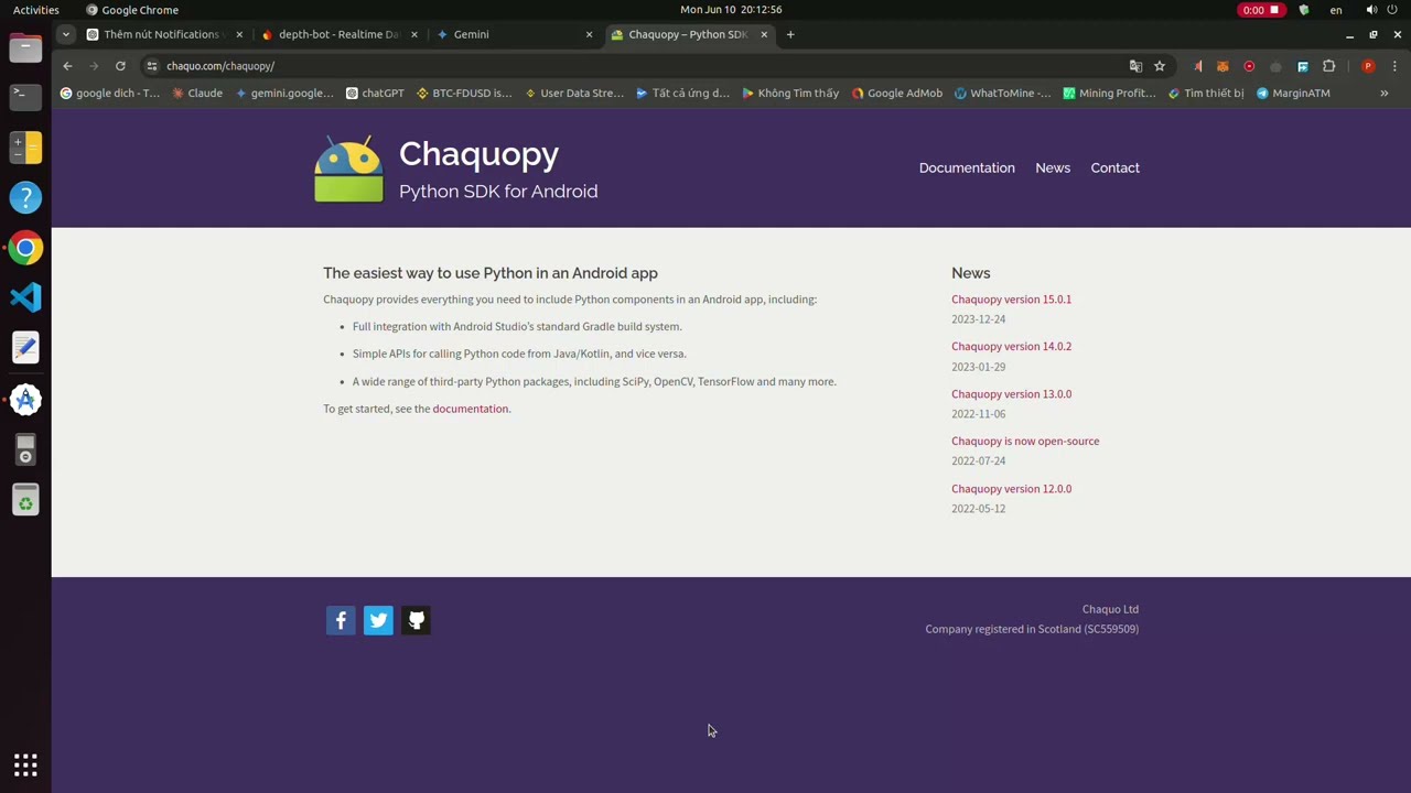 Chaquo - Use python code in Android Studio - Kivy/Buildozer alternative