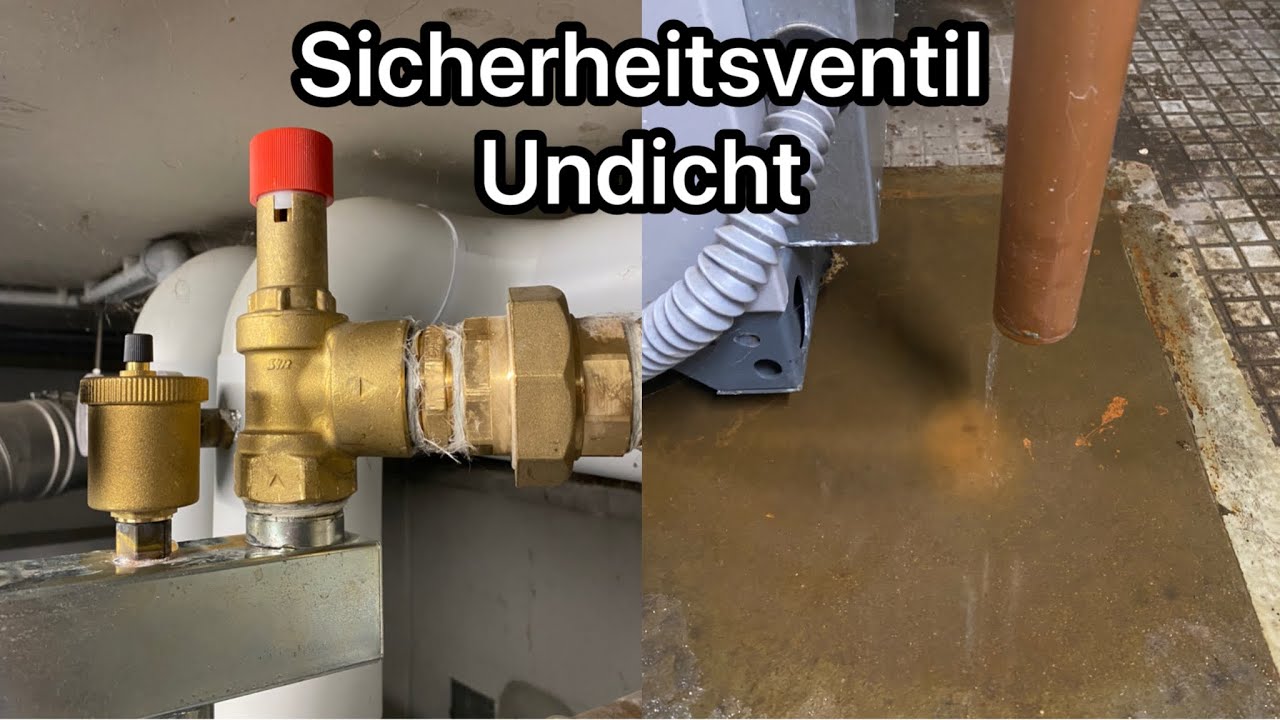 Sicherheitsventil am Kessel undicht