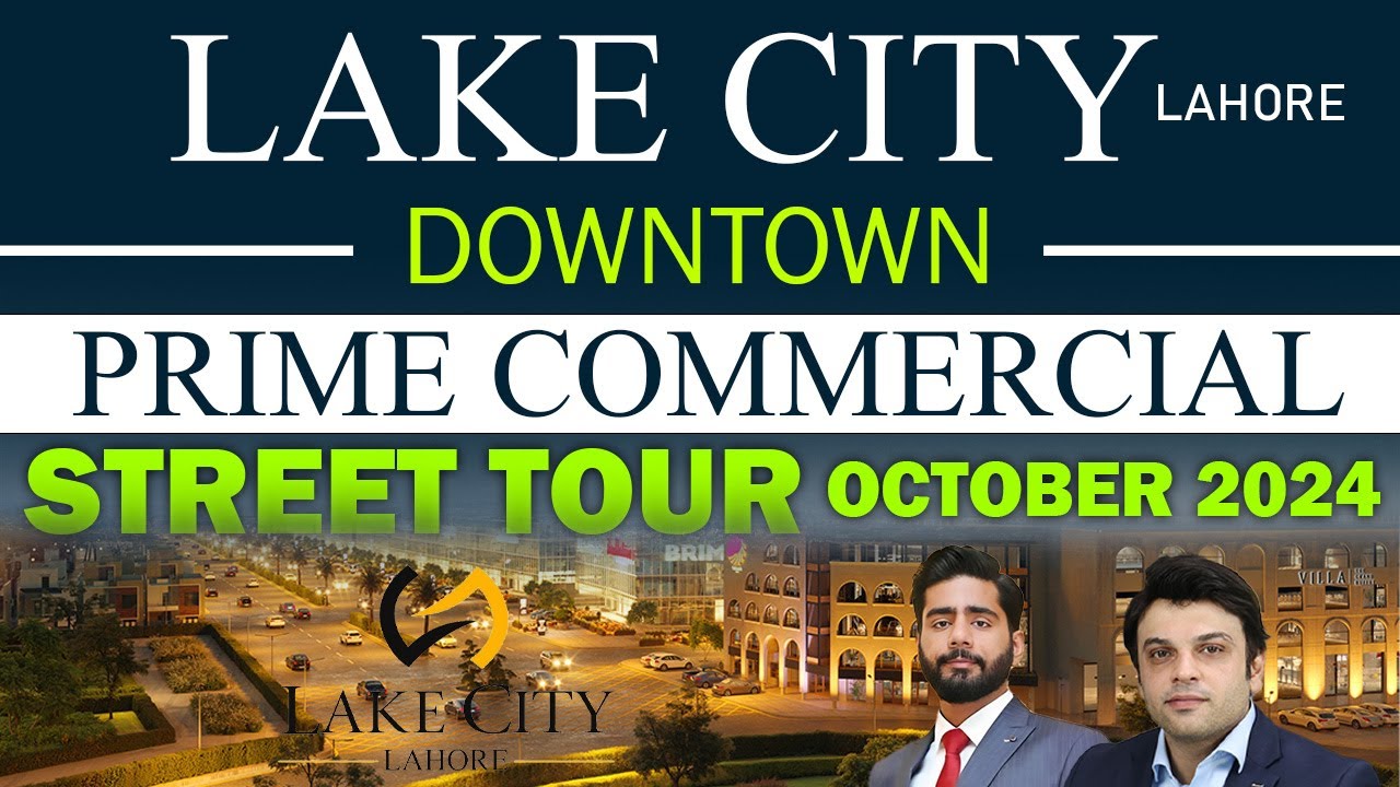 Lake City lahore Downtown Prime Commercial Live street tour October 2024 #lakecitylahore #pps