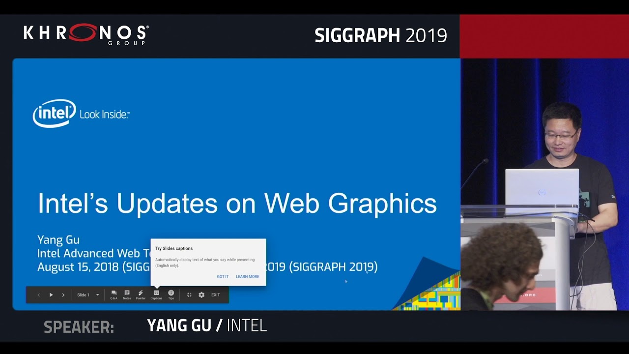 WebGL - Latest Techniques - SIGGRAPH 2019 BOF Sessions