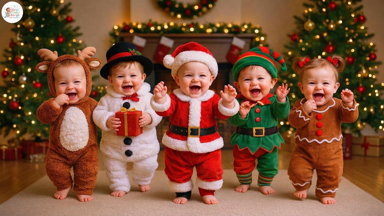 Песня «Jingle Bells» 2026 | Рождественские танцы и веселая праздничная песня для детей и малышей