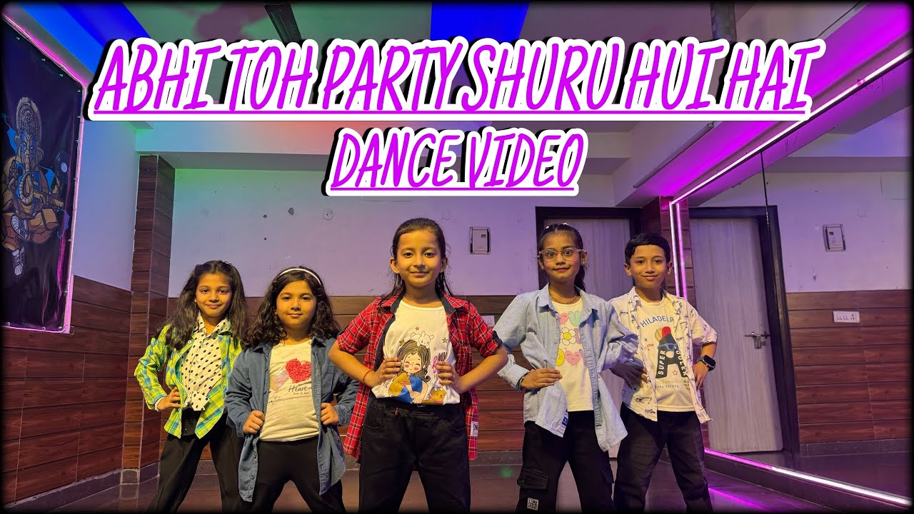 ABHI TOH PARTY SHURU HUI HAI || KIDS DANCE COVER || GURUCOOL DANCE STUDIO || CHOREOGRAPHY BY RIYANSH