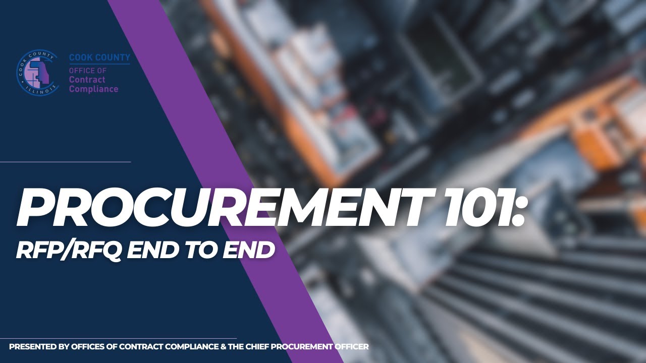 EP 2: Procurement 101: RFP (Request for Proposals)/RFQ (Request for Qualifications) End to End