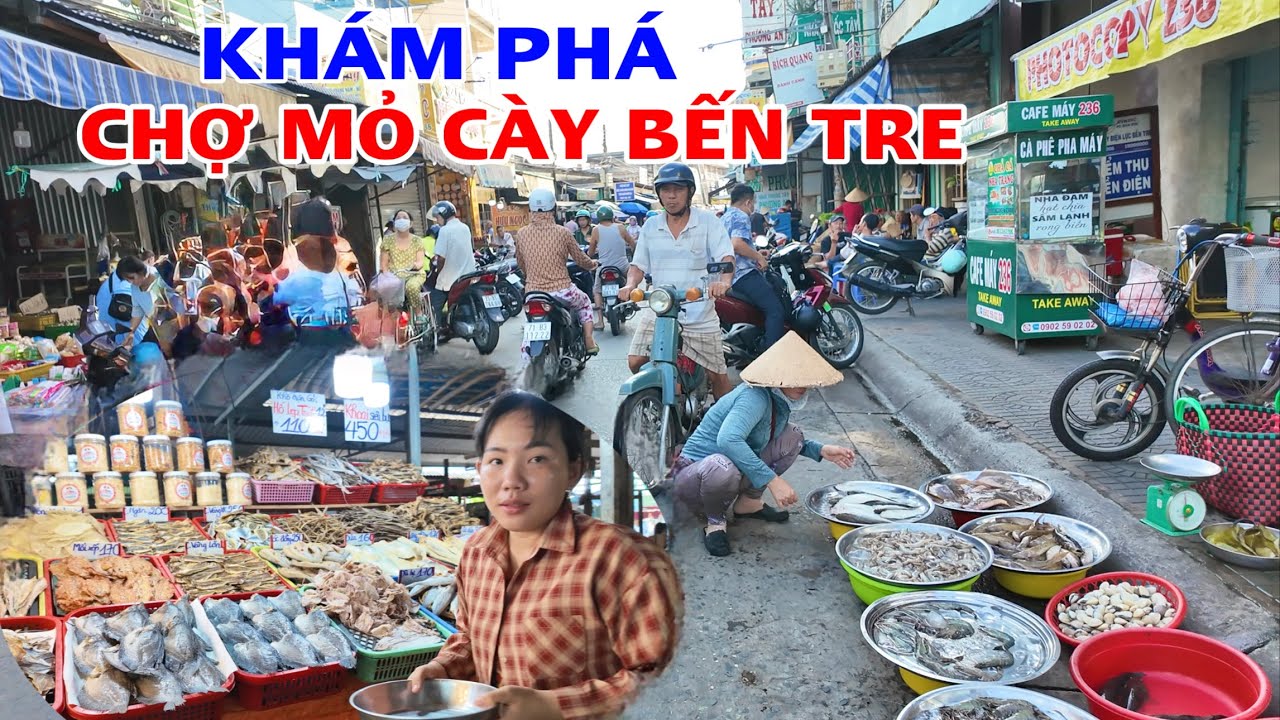 Chợ Mỏ Cày Nam Bến Tre Vòng Ngoài Của Chợ Bán Cũng Được Còn Bên Trong Nhà Lồng Thì Vắng Khách