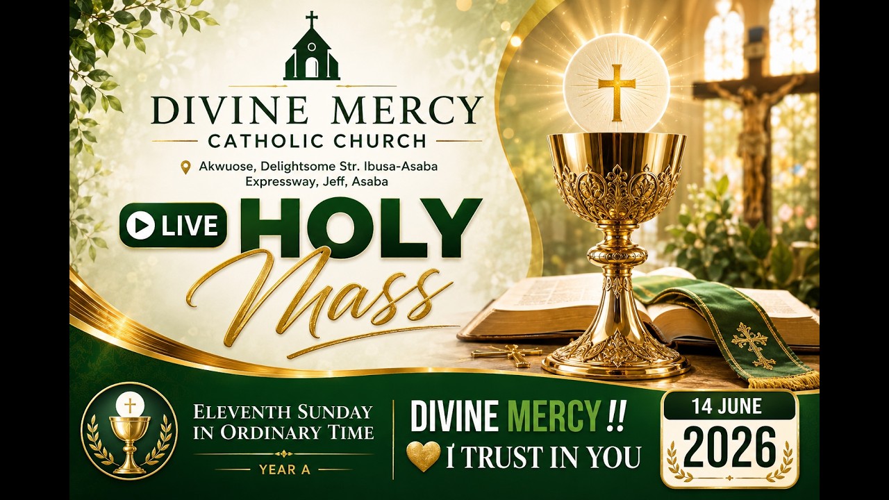 LIVE HOLY MASS TODAY | Eleventh Sunday in Ordinary Time | Catholic Mass Live Stream | 14 June 2026