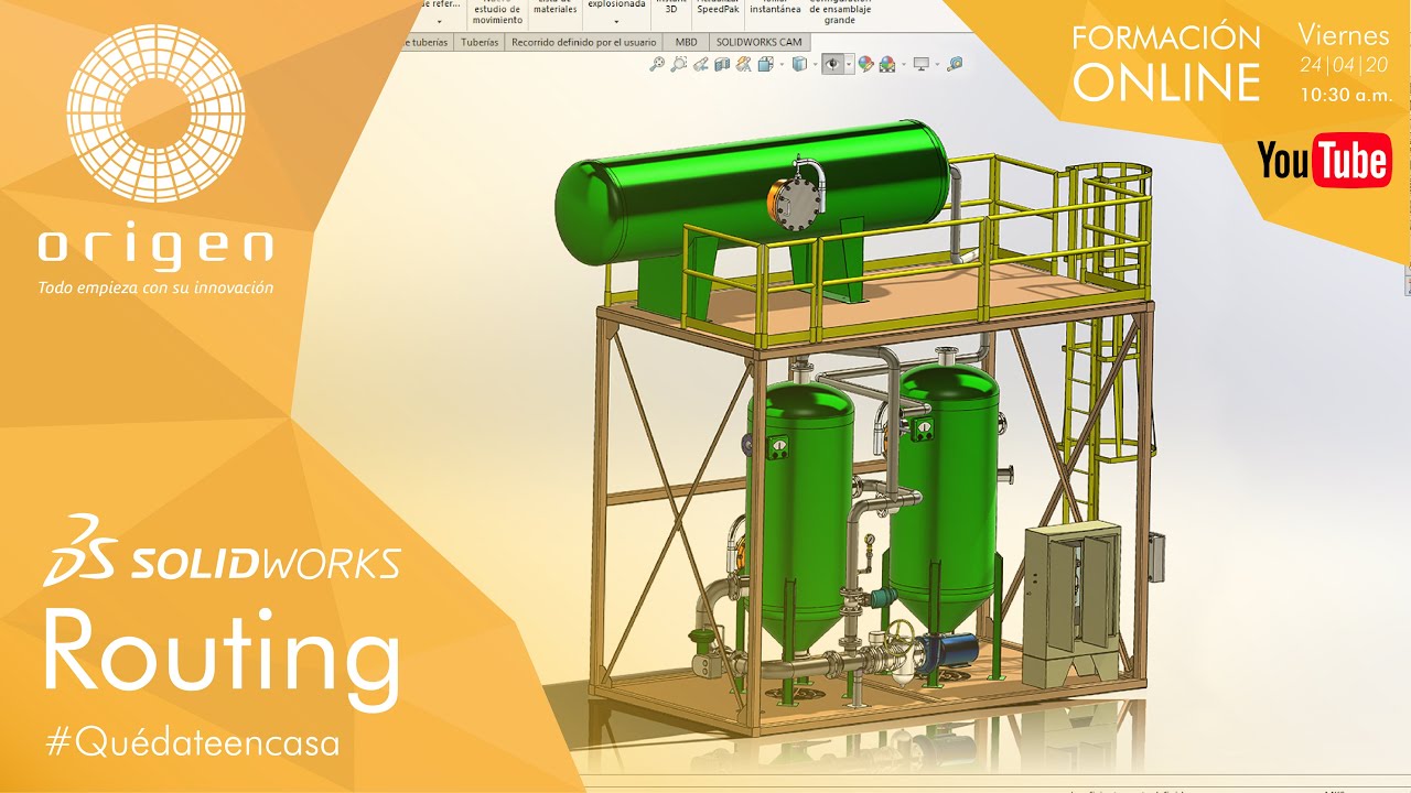 Formación sobre el módulo SOLIDWORKS Routing con SOLIDWORKS 