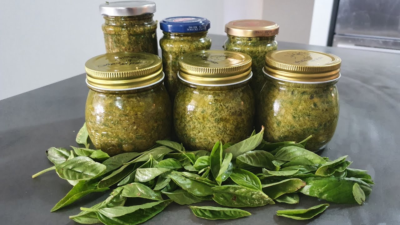 Making Pesto - Preserving Basil