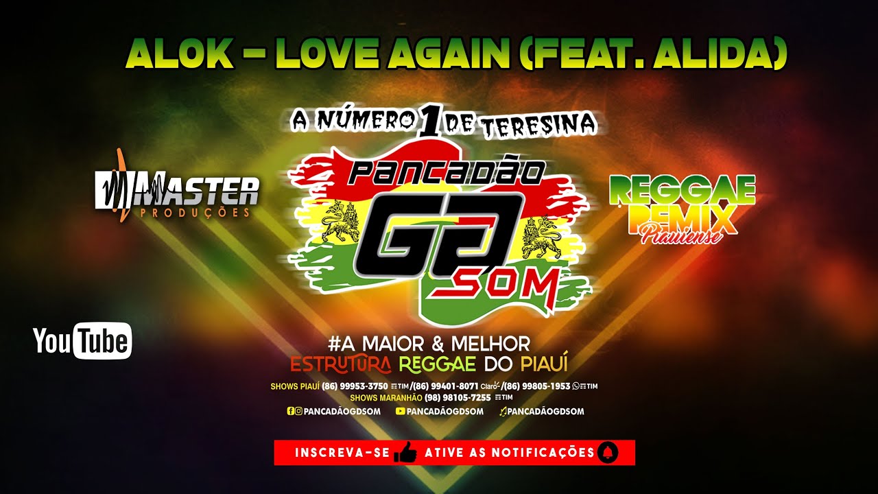 #Alok - Love Again (feat. Alida) - Vers&atilde;o #ReggaeRemix 2021 @MASTERPRODU&Ccedil;&Otilde;ESREGGAEREMIX #gdsom