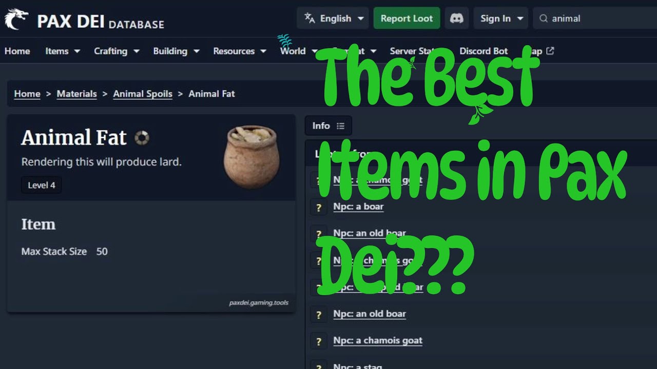 Pax Dei - Are these the best items in game?