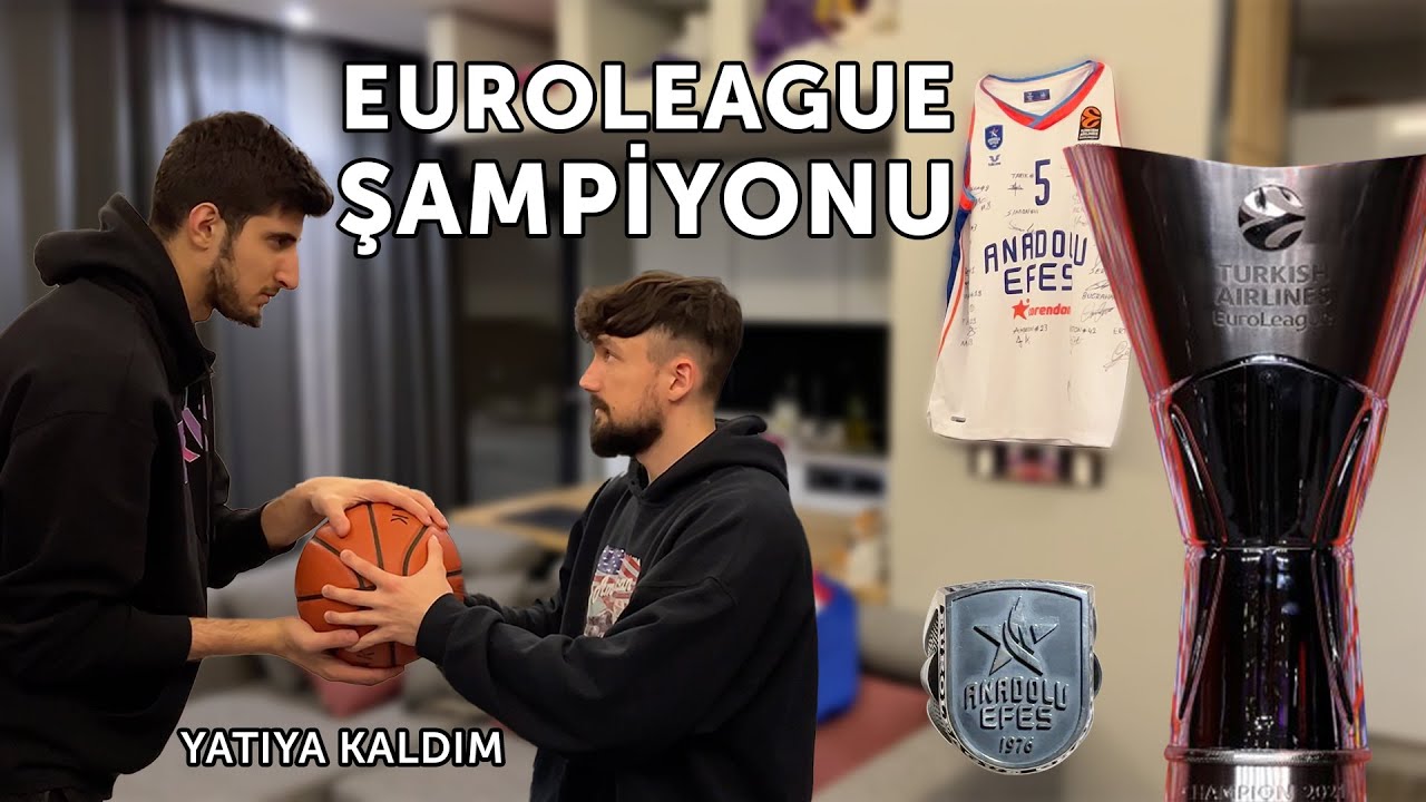EUROLEGUE ŞAMPİYONU'NUN EVİNDE KALDIM! | PROLARDA YATIYA KAL ( TARIK SEZGÜN )