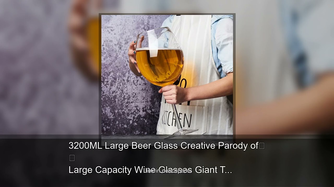 3200ML Large Beer Glass Creative Parody of Large Capacity Wine Glasses Giant Tall Glasses