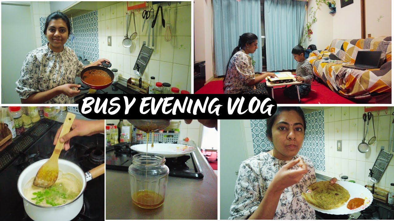 Busy Evening vlog |Making Ghee| Quinoa Dosa  #tamilvlog #dailyvlog #momlife #livewithmeinjapan
