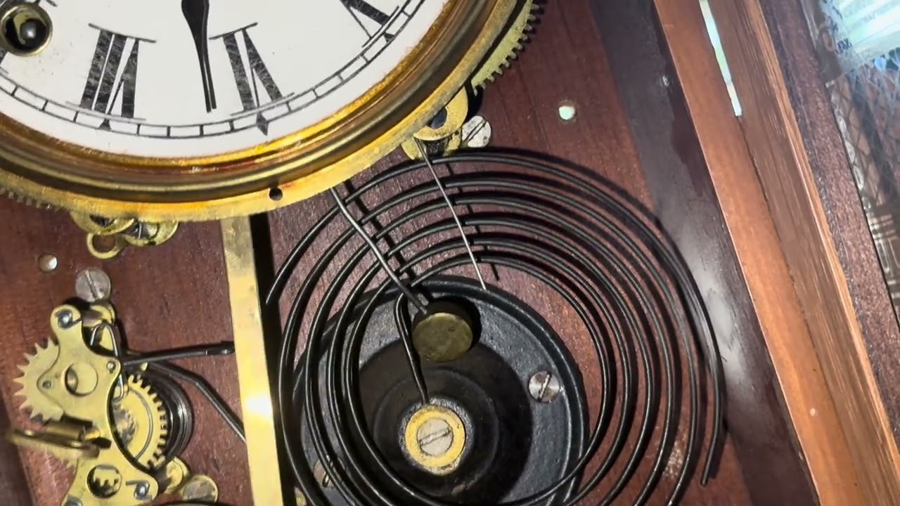 Charizard’s New Seth Thomas Antique clock with alarm bells and spiral gong chime review 