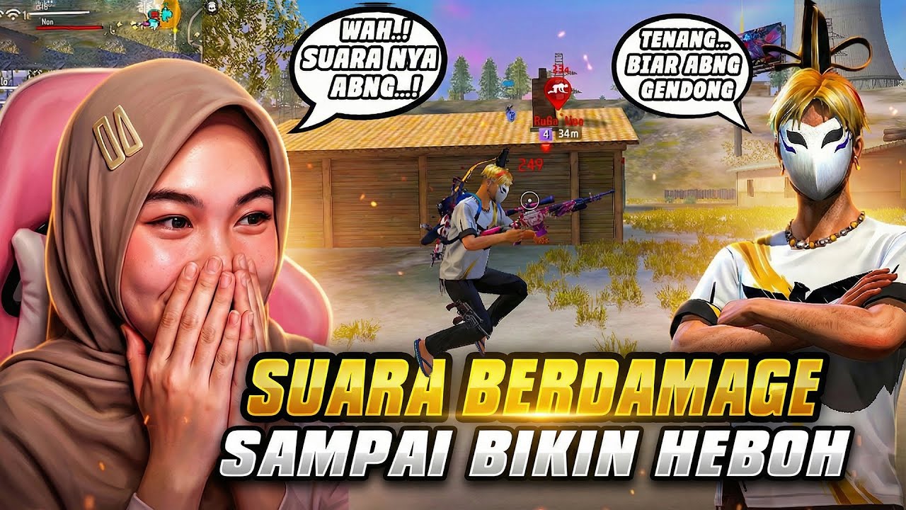 Prank Streamer Hijab Cantik Pakai Suara Berdamage Sampai Bikin Dia Gagal Fokus Sama Suara Gua
