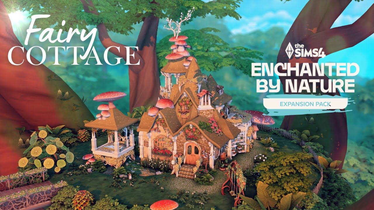Причудливый ФЕЙСКИЙ ДОМИК на ДЕРЕВЕ! 🧚‍♀️ | Sims 4 Enchanted By Nature: покадровая сборка