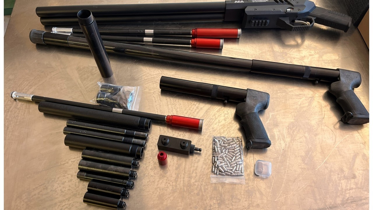 How the pistol / Cane gun & semi-suppressed Harpoon barrels work by Texoma Precision Pellet VID228