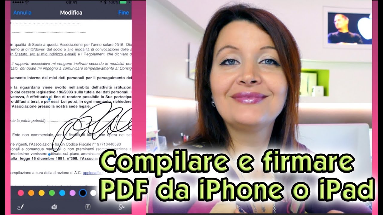 Come compilare e firmare Pdf con iPhone o iPad con iOS9