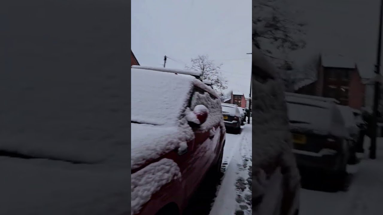 BUHAY ENGLAND  SNOWY  WALKING GOING TO  SCHOOL❄️❄️❄️