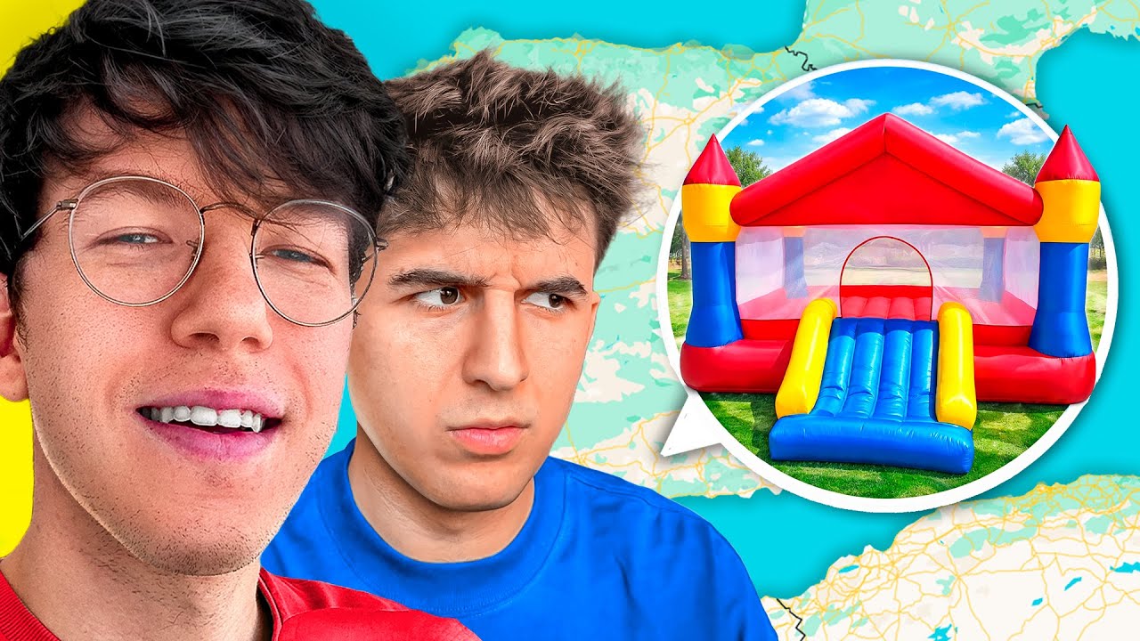 el primero que encuentre UN CASTILLO HINCHABLE, gana! (1v1)