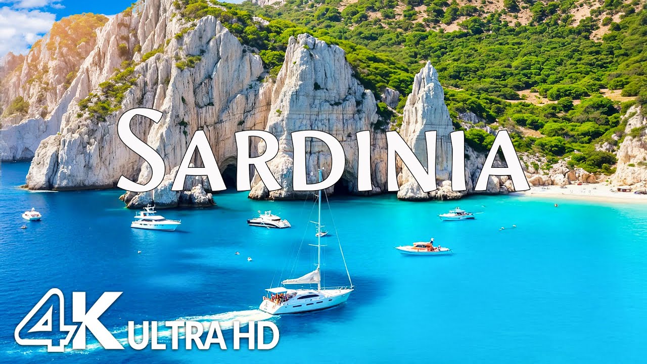 Sardinia 4K – Crystal-Clear Sea, Hidden Coves & Mediterranean Paradise with Relaxing Music