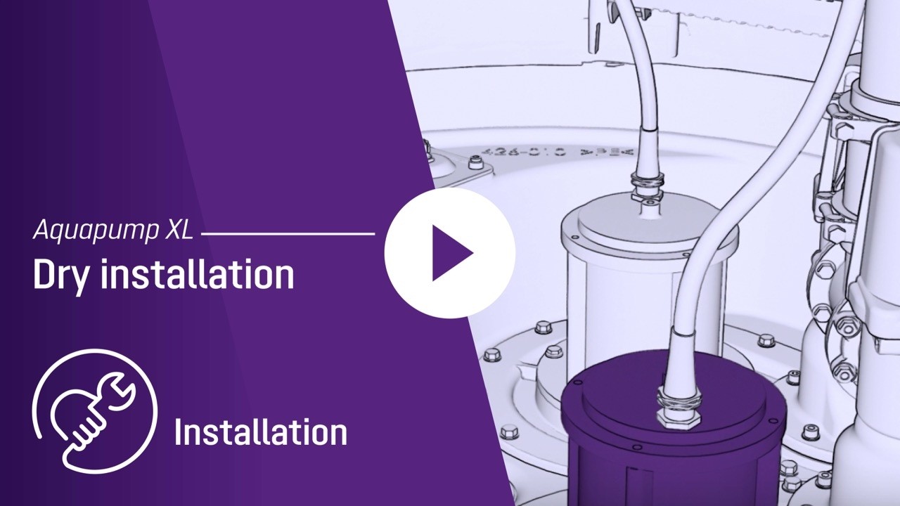 Pumping station Aqualift F XL dry set-up | Installation video